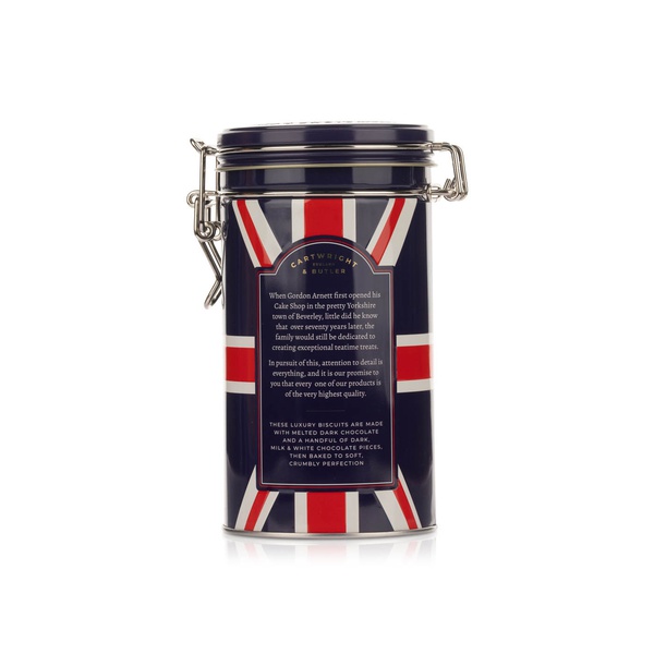 Cartwright & Butler Triple Chocolate Chunk Biscuits British Gift Tin 200g