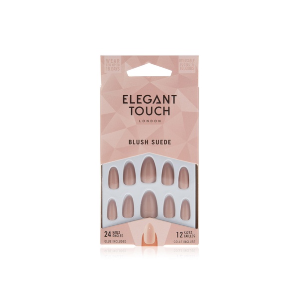 Elegant Touch Blush Suede False Nails