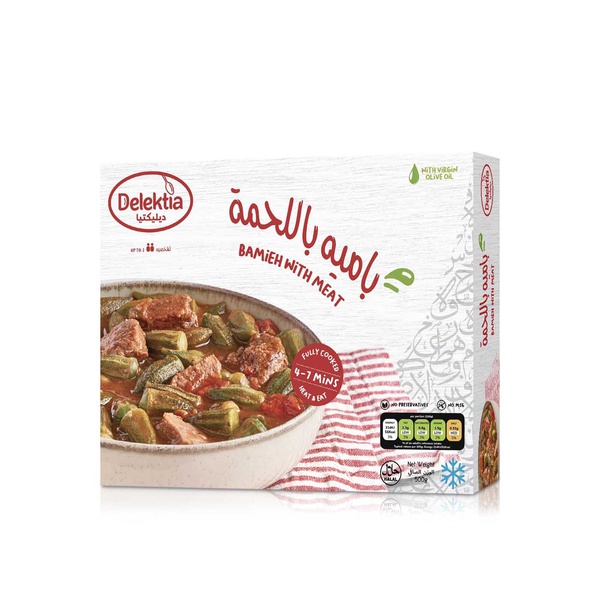 Buy Delektia bamieh with meat 500g in UAE