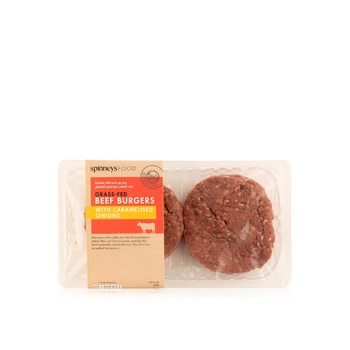 Spinneysfood Caramelised Onion Beef Burgers 2s 240g
