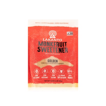 Lakanto Monk Fruit Sweetener with Erythritol Golden 454g