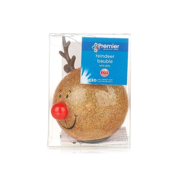 Premier Light Up Reindeer Bauble