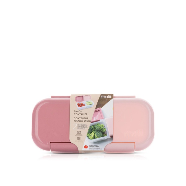 Melii Snack Container Blush Berry 2 Compartment