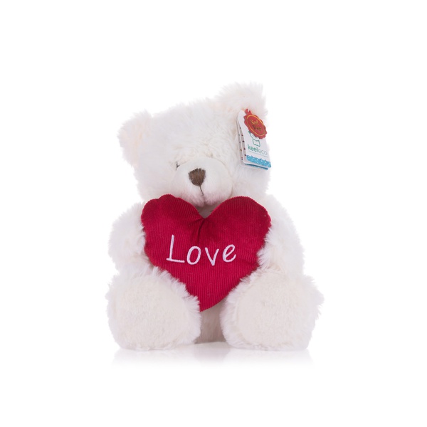 Keel Toys Harry Bear with Heart Cream 30cm