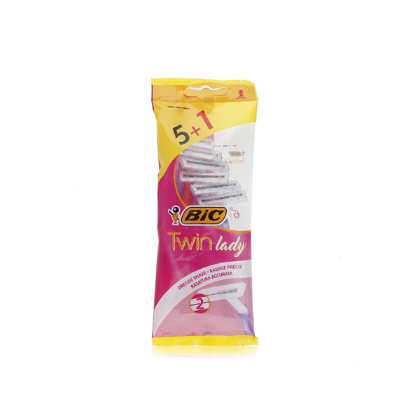 Buy Bic Twin Lady disposable razors x6 in UAE