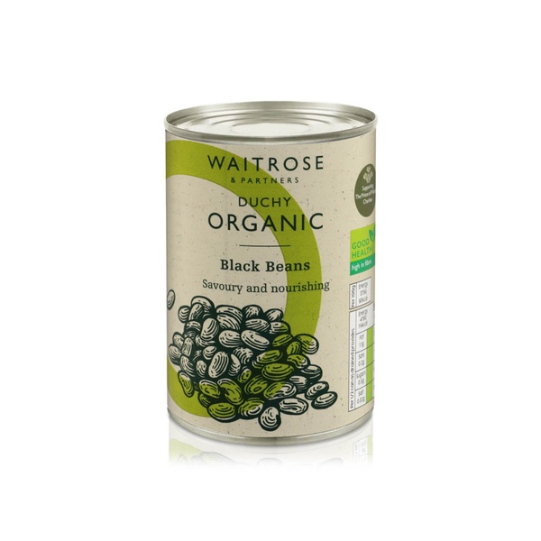 Waitrose Duchy Organic Black Beans in Water 255g