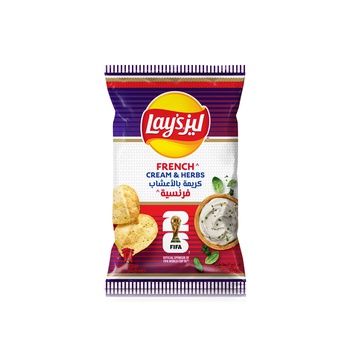 Lays FIFA World Cup Edition French Cream & Herbs Potato Chips 155g