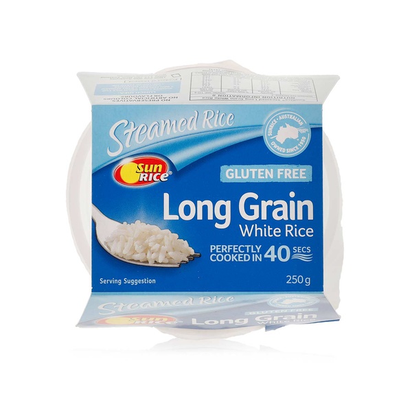 Buy SunRice steamed long grain white rice 250g in UAE