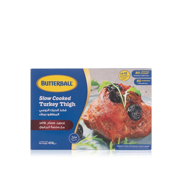 Butterball Frozen Slow Cooked Turkey Thigh With Plum Sauce 450G