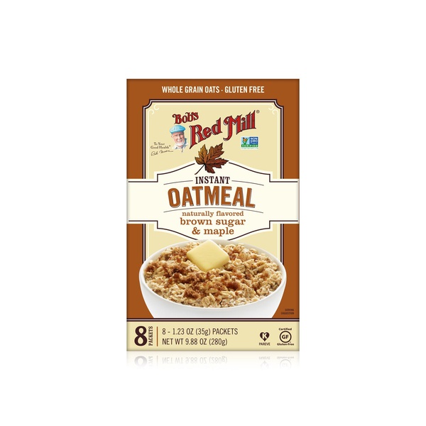 اشتري Bobs Red Mill instant oatmeal brown sugar & maple 280g في الامارات