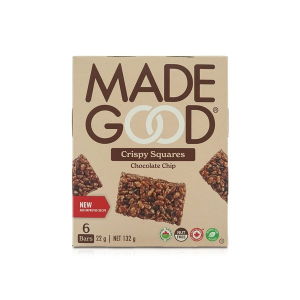 Made Good Chocolate Chip Crispy Squares 6 Pack 132g