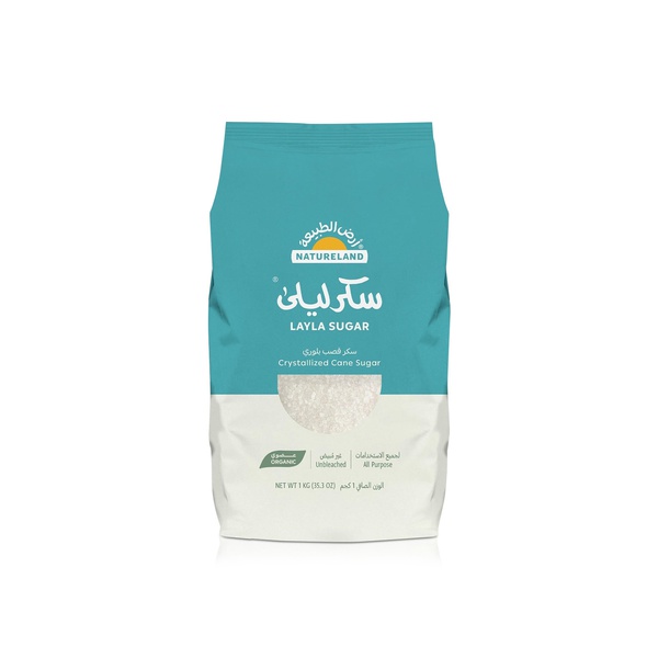Natureland Organic Crystallized Cane Layla Sugar 1kg