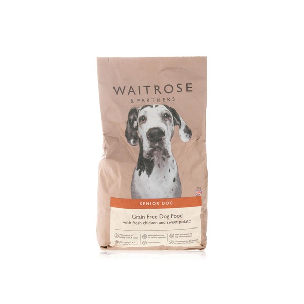 اشتري Waitrose Senior Grain Free Chicken & Sweet Potato Dog Food 2kg في الامارات