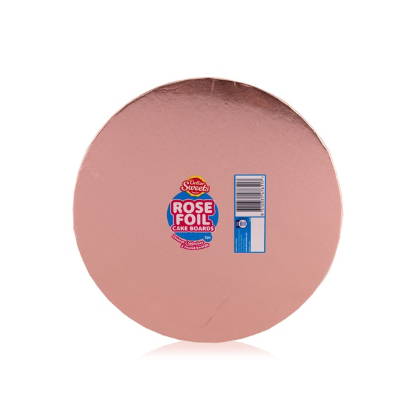 Dollar Sweets 10 inches Round Rose Gold Cake Board x 2