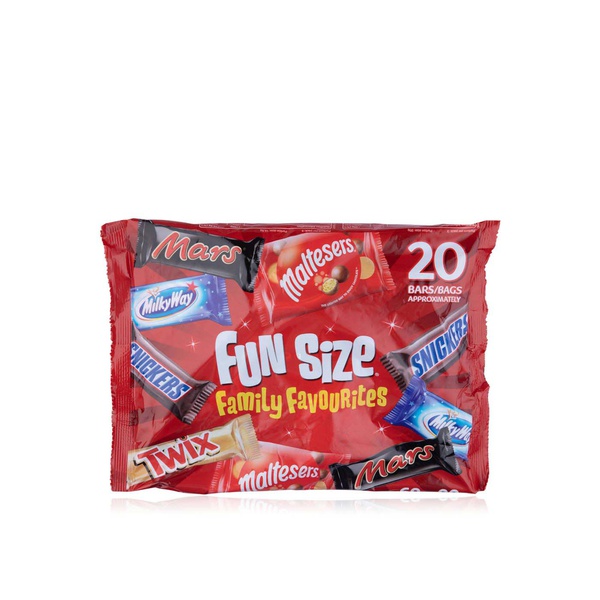 اشتري Mars variety 20 fun size family favourites chocolate bars multipack 358g في الامارات