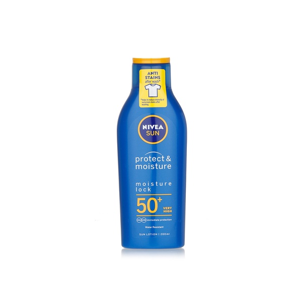 Buy Nivea SPF50+ sun lotion 200ml in UAE