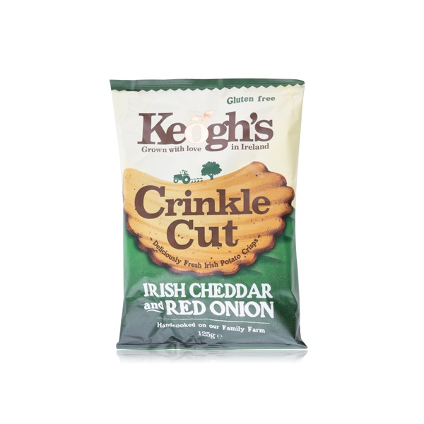 Keogh's Crinkle Cut Cheddar & Onion Crisps 125g