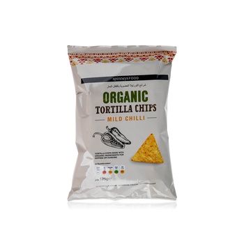 Spinneysfood Organic Tortilla Chips Mild Chilli 125g