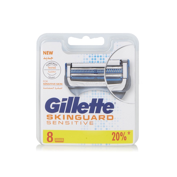 Buy Gillette SkinGuard mens razor blades 8pcs in UAE