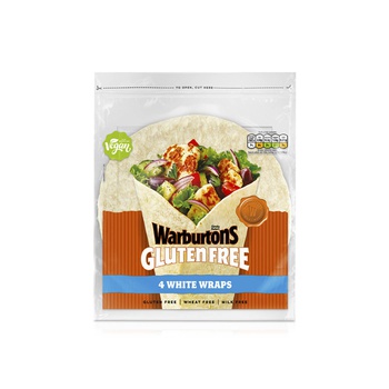 Warburtons Gluten Free White Wraps x4