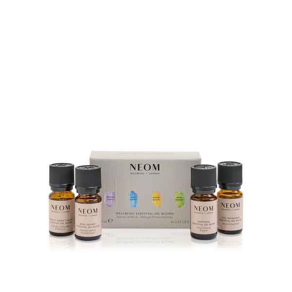 Neom Wellbeing Essential Oil Blends 4 x 10ml