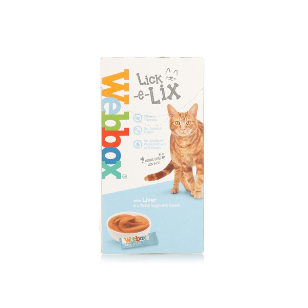 Buy Webbox Lick-E-Lix liver and yoghurt treats x5 in UAE
