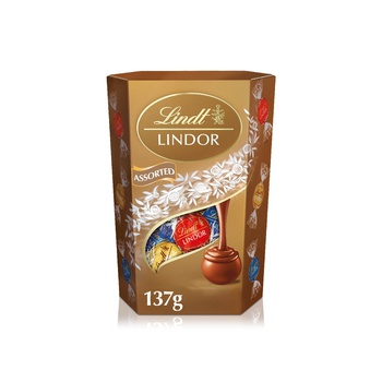 Lindt Lindor Assorted Chocolates Cornet Box 137g