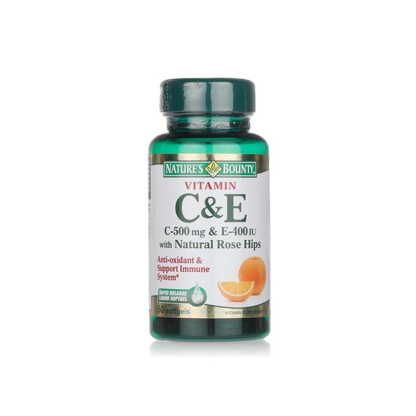 Nature's Bounty Vitamin C&e Softgels x 50