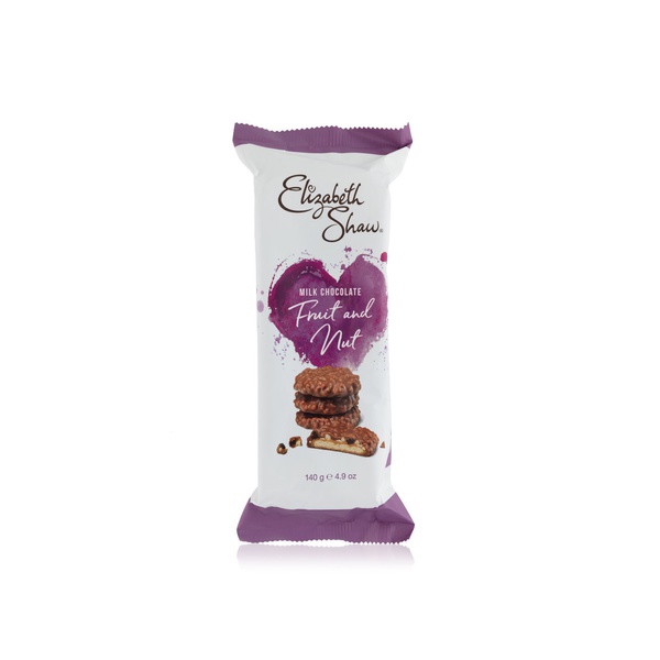 اشتري Elizabeth Shaw milk chocolate fruit and nut biscuits 140g في الامارات