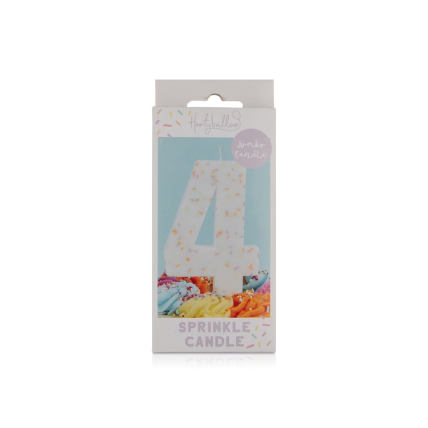 Hootyballoo Sprinkle Candle Number 4