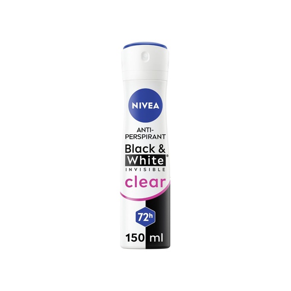 Nivea Black & White Invisible Deodorant Spray 150ml