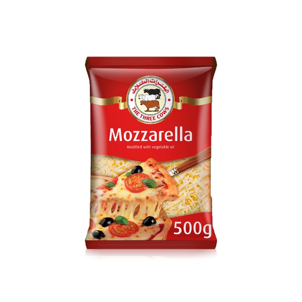 Buy The Three Cows shredded pizza cheese 500g in UAE