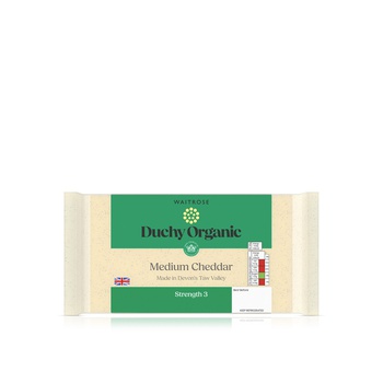 Waitrose Duchy Organic Medium Cheddar Strength 3 350g