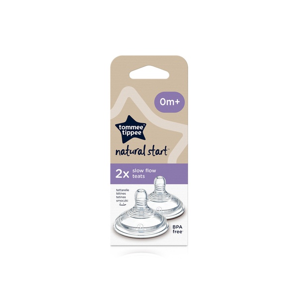 Buy Tommee Tippee closer to nature slow-flow teats 2x in UAE