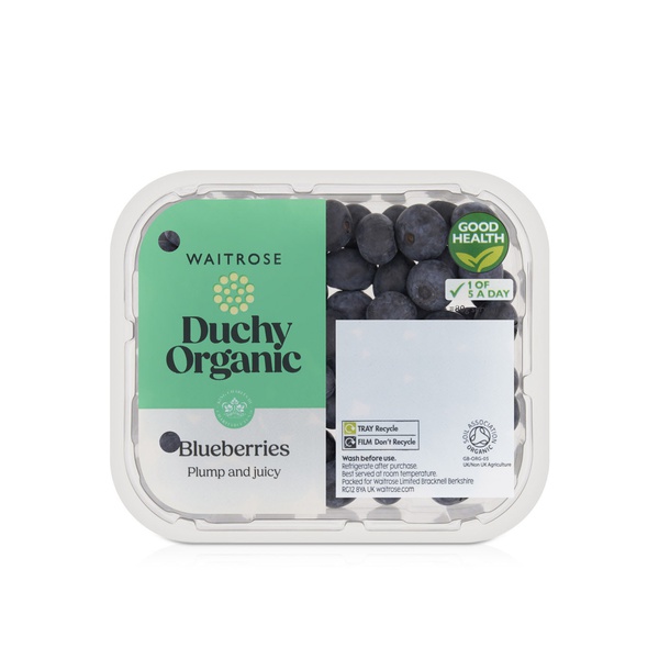 Waitrose Organic Blueberries 125g