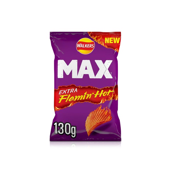 Walkers Max Extra Flamin' Hot Crisps 130g