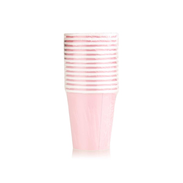 Buy Unique disposable cups lovely pink 9oz in UAE