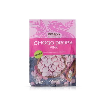 Dragon Superfoods Choco Drops Pink Organic 200g