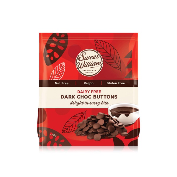 Sweet William Dark Chocolate Baking Buttons 300g