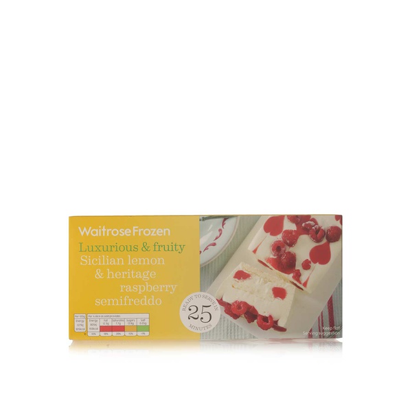 Buy Waitrose frozen lemon & raspberry semifreddo 380g in UAE