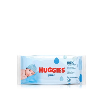 Huggies Pure Baby Cleansing Wipes 56s