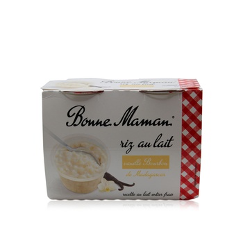 Bonne Maman Vanilla Rice Pudding 400g x 4