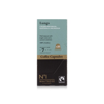 Waitrose Lungo Coffee Capsules x 20 108g