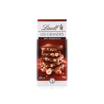Lindt Les Grandes Hazelnut Dark Chocolate 150g