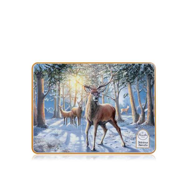 Buy Bramble stag tin with choc chip & shortcake biscuits 300g in UAE