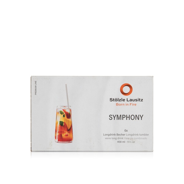 Stolzle Symphony Long Drink Tumbler Glasses 444ml x 6