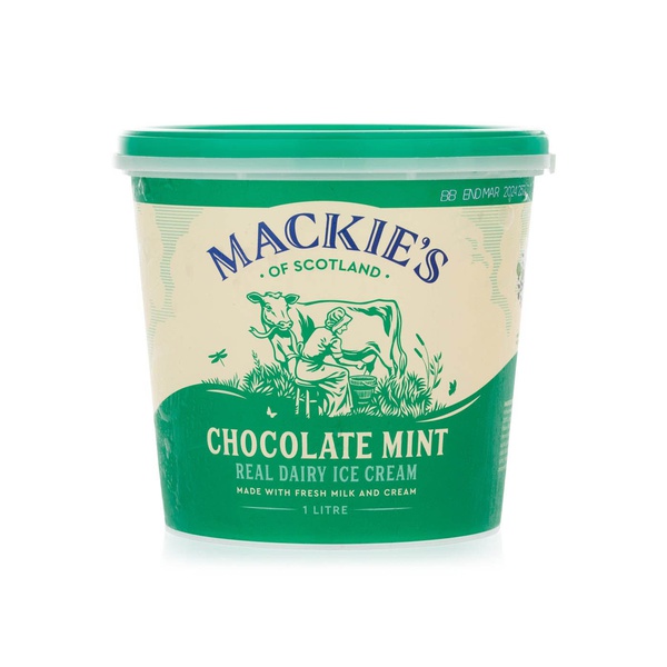 Buy Mackies chocolate mint ice cream 1l in UAE
