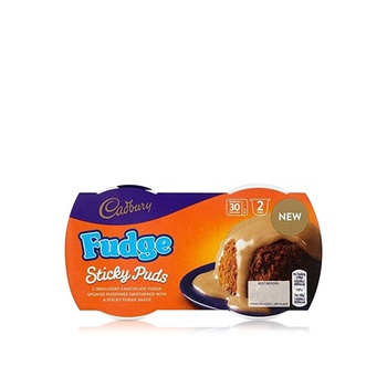 Cadbury fudge sticky puds 95g 2 pack