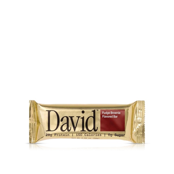 David Protein Bar Fudge Brownie Flavored Bar 58g
