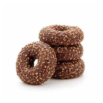 Spinneysfood Chocolate and Hazelnut Donuts 4 x 64g